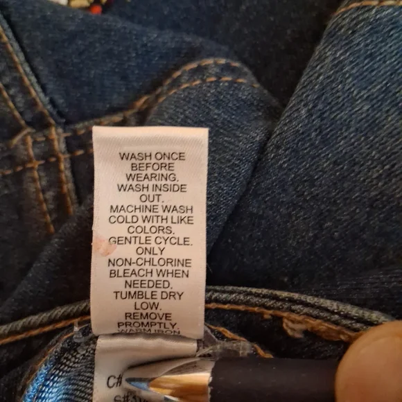 Cato Tribal Aztec Fringe Denim Skirt.  Size 16 NWT - Picture 13 of 16